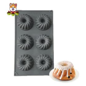 Bundt forma 6 adagos szilkon sütőforma