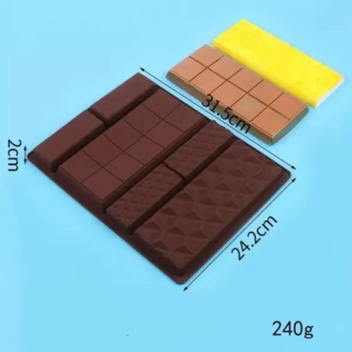 6 részes Dubai csokoládé szilikon forma