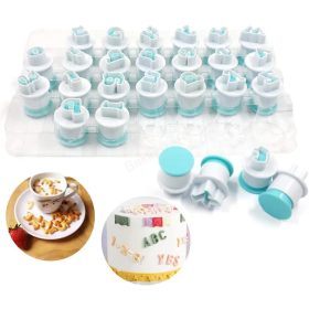 Kisbetűs sütemény kiszúró fondant forma