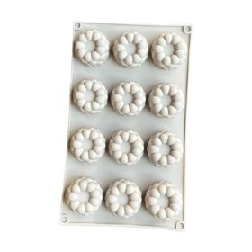 Szilikon buborékvirág forma 12 db-os