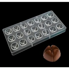 Vágott félgömb alakú polikarbonát forma