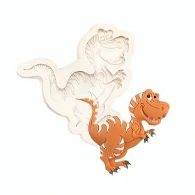 T-rex szilikon fondant és marcipán mintázó 7x8cm