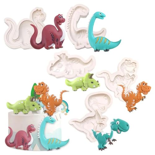 T-rex szilikon fondant és marcipán mintázó 7x8cm