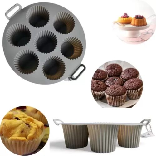 Szilikon muffin forma 7db Air fryerhez is