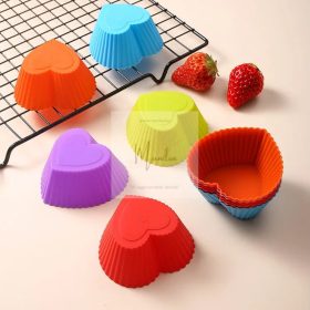 Szilikon sütőforma mini szív