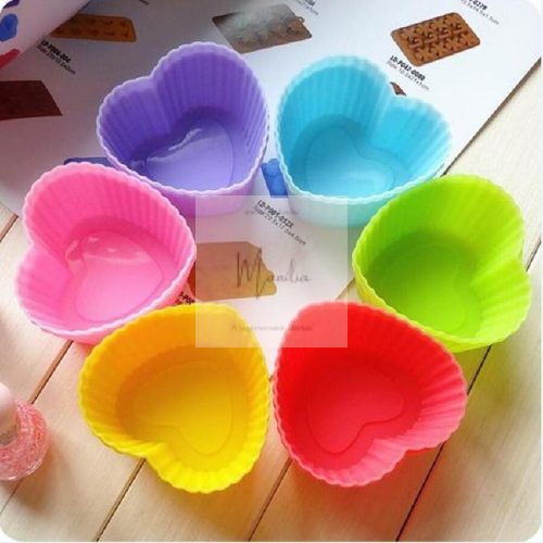 Szilikon sütőforma mini szív