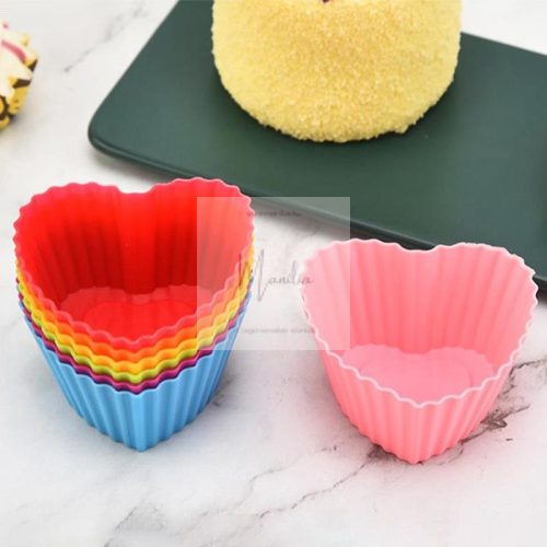 Szilikon sütőforma mini szív