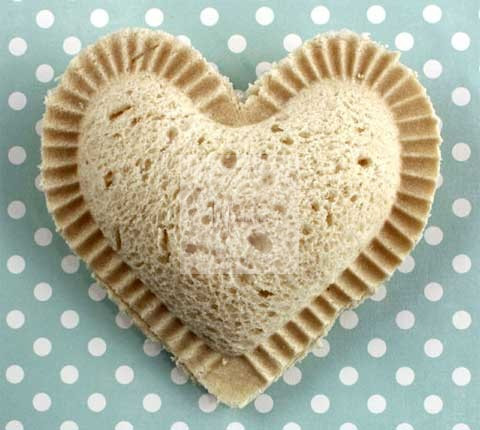 Szív derelye, ravioli, dumpling forma