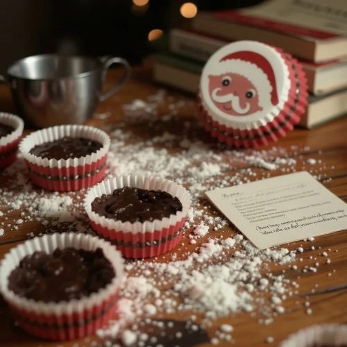 Karácsonyi muffin kapszlik – 75 db (Mikulás)