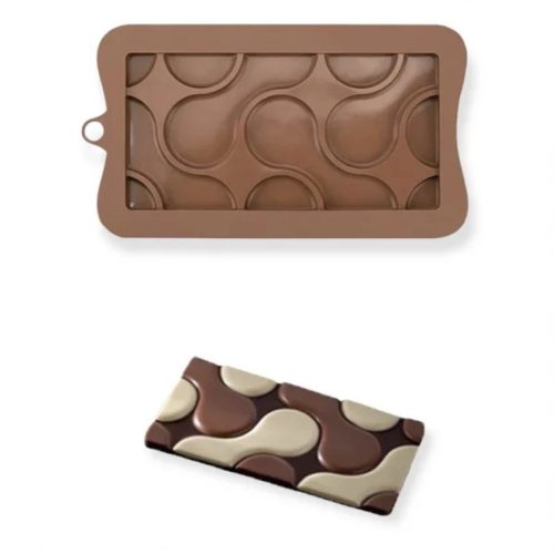 Szilikon csokoládé forma folt mintával
