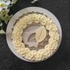 Szilikon fondant és marcipán formázó virágkoszorú 7,5×7,5cm