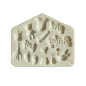   Baba motívumú szilikon fondant és marcipán mintázó 8×10 cm