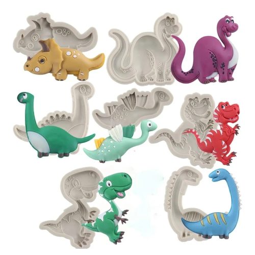 Tryannosaurus szilikon fondant és marcipán mintázó 5,7×8,8cm