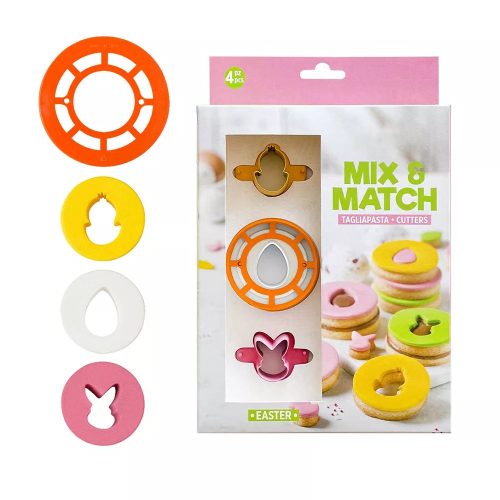 Keksz és linzer kiszúró-húsvéti mintákkal