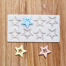 8 részes csillag mintájú szilikon forma, 