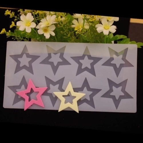 8 részes csillag mintájú szilikon forma, 