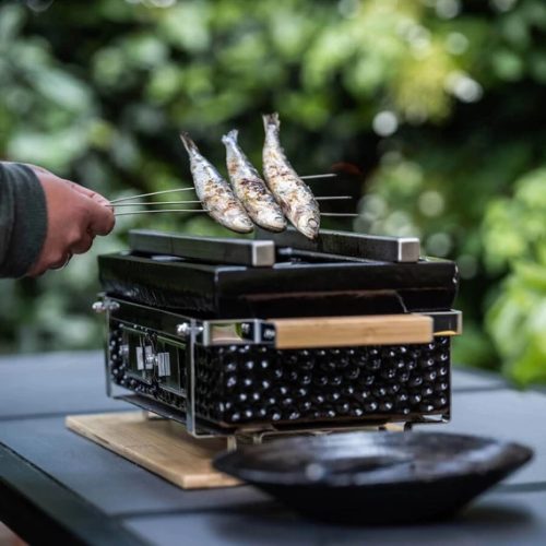 Hibachi Grillező 39*22 cm szögletes fekete 