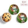 Karácsonyi muffin kapszlik – 75 db (Zöld, hóember mintás)