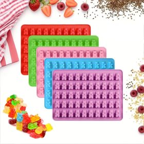 Gumicukor maci szilikon forma-50 részes