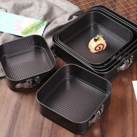 6 részes kapcsos tortaforma szett (Négyzet)