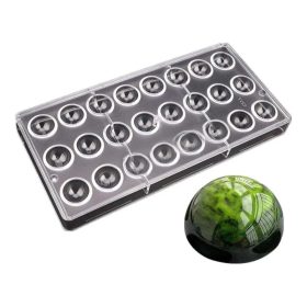 Gömb polikarbonát bonbon forma 24 db