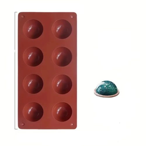 Szilikon félgömb forma 8 részes