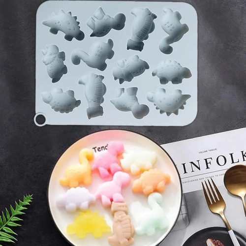 Szilikon bonbon és csokoládé forma dinós