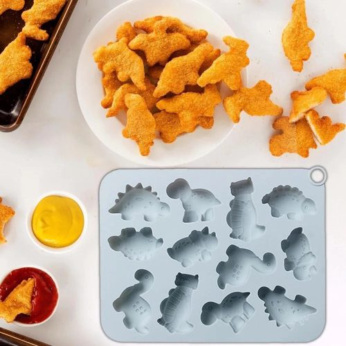 Szilikon bonbon és csokoládé forma dinós