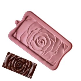 Rózsa minta szilikon táblás csokoládé forma