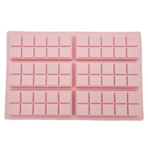 Kocka alakú táblás csoki készítő szilikon forma