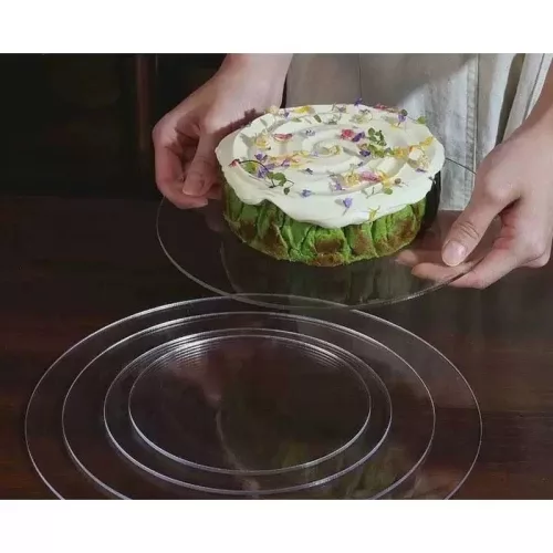 Akril torta alátét – 5db-os több méretben