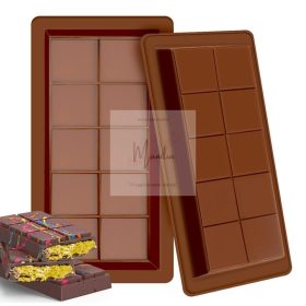 Dubai csokoládéforma szilikonból négyzet táblás