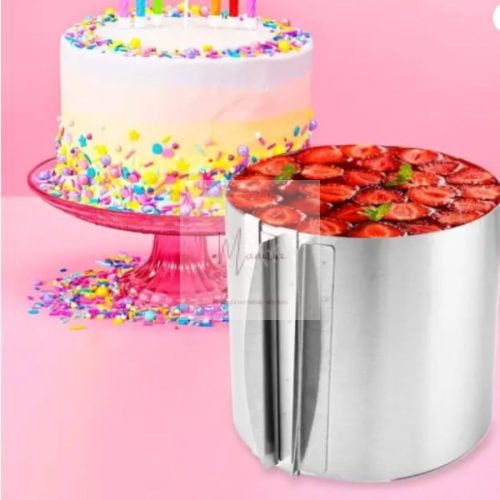 Állítható torta keret 22 cm magas több forma