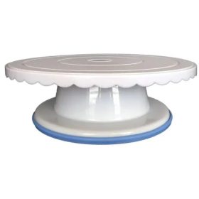   Műanyag forgatható tortaállvány, csipkés, csúszásgátló-27 cm
