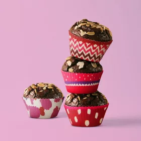 Muffin papír szív 100 db