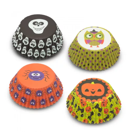 Muffin papír Halloween 100db